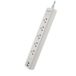 Forza - Surge protector - AC 110/220 V- 5 Tomas de Corriente - UNV NEMA 2USB 5ft WH - Imagen 2