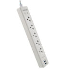 Forza - Surge protector - AC 110/220 V- 5 Tomas de Corriente - UNV NEMA 2USB 5ft WH - Imagen 3