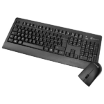 Klip Xtreme KCK-265S - Juego de teclado y ratón - inalámbrico- 2.4 GHz - impermeable