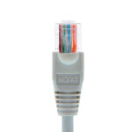 Nexxt - Cable de interconexión - RJ-45 (M) a RJ-45 (M)- 90 cm - UTP - CAT 5e - moldeado, trenzado - gris - Imagen 2