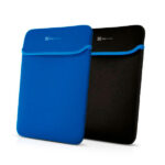 Klip Xtreme - Notebook sleeve - 15.6 in- Black blue - neoprene reversable