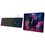 Xtech - Keyboard, mouse and mouse pad - Wired- Spanish - USB - Black - Gaming XTK-535S