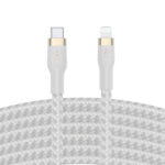 Belkin BOOST CHARGE - Cable Lightning - 24 pin USB-C macho a Lightning macho- 3 m - blanco