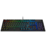 Corsair Memory - Keyboard - Wired- English - USB - Ergonomic Design - All black - Low Profile - Imagen 2