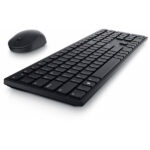 Dell Pro KM5221W - Juego de teclado y ratón - inalámbrico- 2.4 GHz - QWERTY - EE. UU. - negro