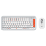 Logitech - Keyboard and mouse set - Spanish- Off white - 920-013055
