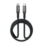 Klip Xtreme - USB cable - 24 pin USB-C- 1.8 m - Black - 100W Braided Fast charging