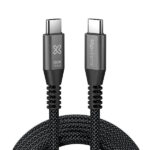 Klip Xtreme - USB cable - 24 pin USB-C- 3 m - Black - 100W 10Gbps Braided Fst Charg - Imagen 2