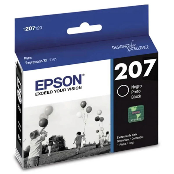 EpsonT207120-AL Epson T207 - 5 ml - negro- original - cartucho de tinta - para Expression Home XP-2101 - Imagen 1