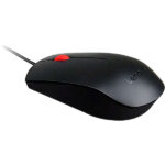 Lenovo Essential - Ratón - diestro y zurdo- óptico - 3 botones - cableado - USB - negro - Imagen 2