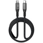Klip Xtreme - USB cable - 24 pin USB-C- 1.8 m - Black - 240W Braided Fast Charging