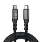 Klip Xtreme - USB cable - 24 pin USB-C- 1.8 m - Black - 240W 40Gbps Braided Fast Charg - Imagen 2