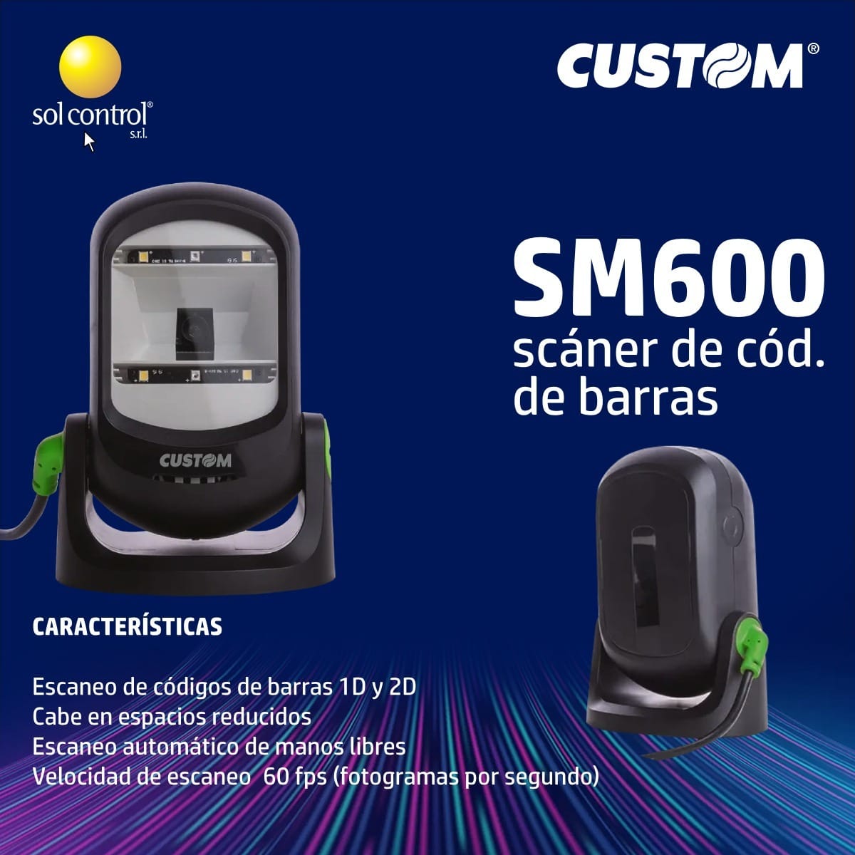 Custom SM600U Barcode Scanner