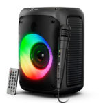 Xtech XTS-661 - Speaker - Black- SonicBloom Portable Wlss Speaker w lights and mic