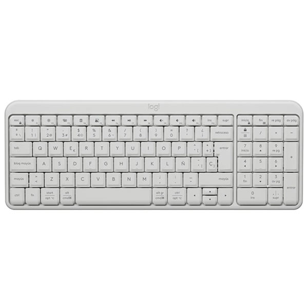 Logitech-K250-Compact-White Logitech - Keyboard - Bluetooth- Blanco - K250 - Imagen 1
