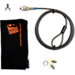Noble Locks TZ04T Compact Wedge Lock with Barrel Key - Kit de bloqueo para portátiles - plata- 1.8 m - Imagen 2