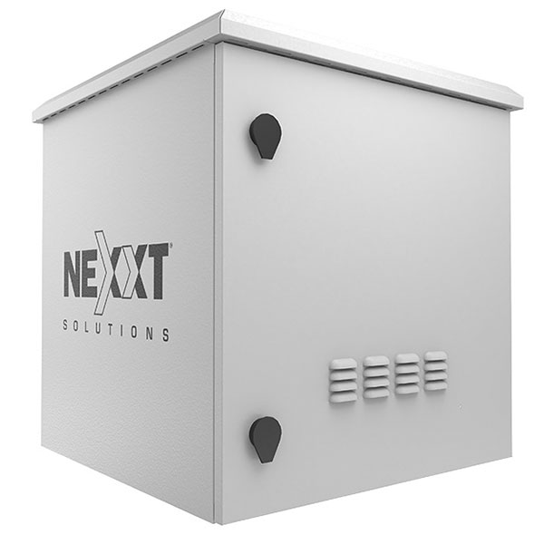 Nexxt-NPC-O6U66P_1 Nexxt Solutions Infrastructure - Outdoor Pole Mount Cabinet - SPCC steel- Light gray powder coat - Imagen 1