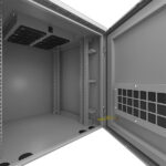 Nexxt Solutions Infrastructure - Outdoor Pole Mount Cabinet - SPCC steel- Light gray powder coat - Imagen 3