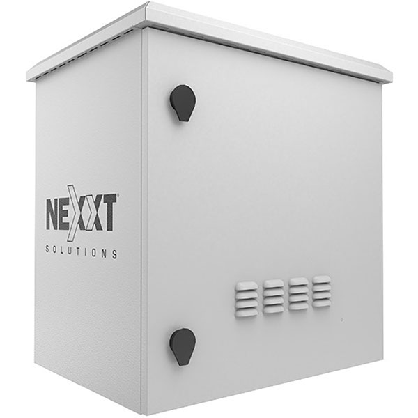 Nexxt-Solutions-NPC-O9U66P_1 Nexxt Solutions Infrastructure - Outdoor Pole Mount Cabinet - SPCC steel- Light gray powder coat - Imagen 1