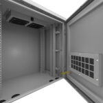 Nexxt Solutions Infrastructure - Outdoor Pole Mount Cabinet - SPCC steel- Light gray powder coat - Imagen 3